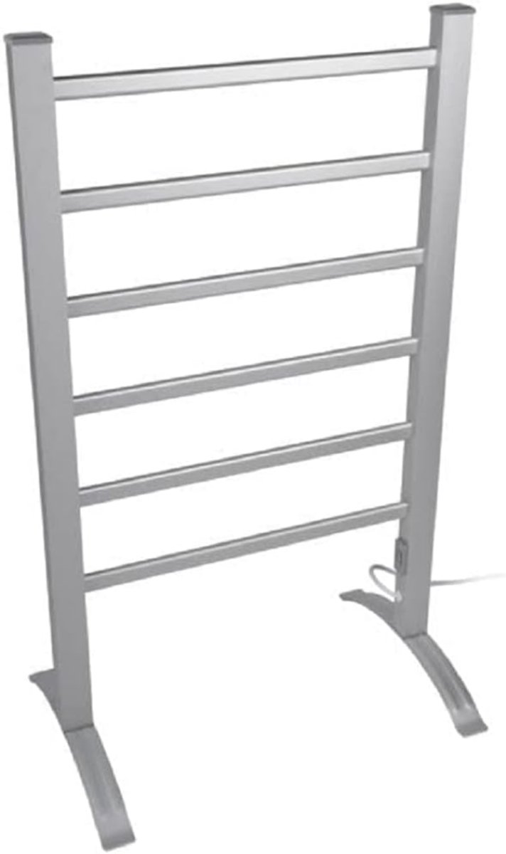 FlexVer® Elektrisch Droogrek - Verwarmd Wasrek - Droogtoren Inklapbaar - 6 Stangen - Grijs