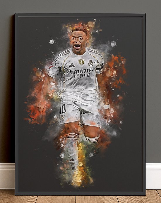 Affiche Gakpo - Décoration murale Voetbal Cody Gakpo - Affiche A1 - 59,4x84 cm - Papier photo semi-brillant - Affiche de supporter de Voetbal - Affiche unique de Codie Gakpo en maillot de Liverpool