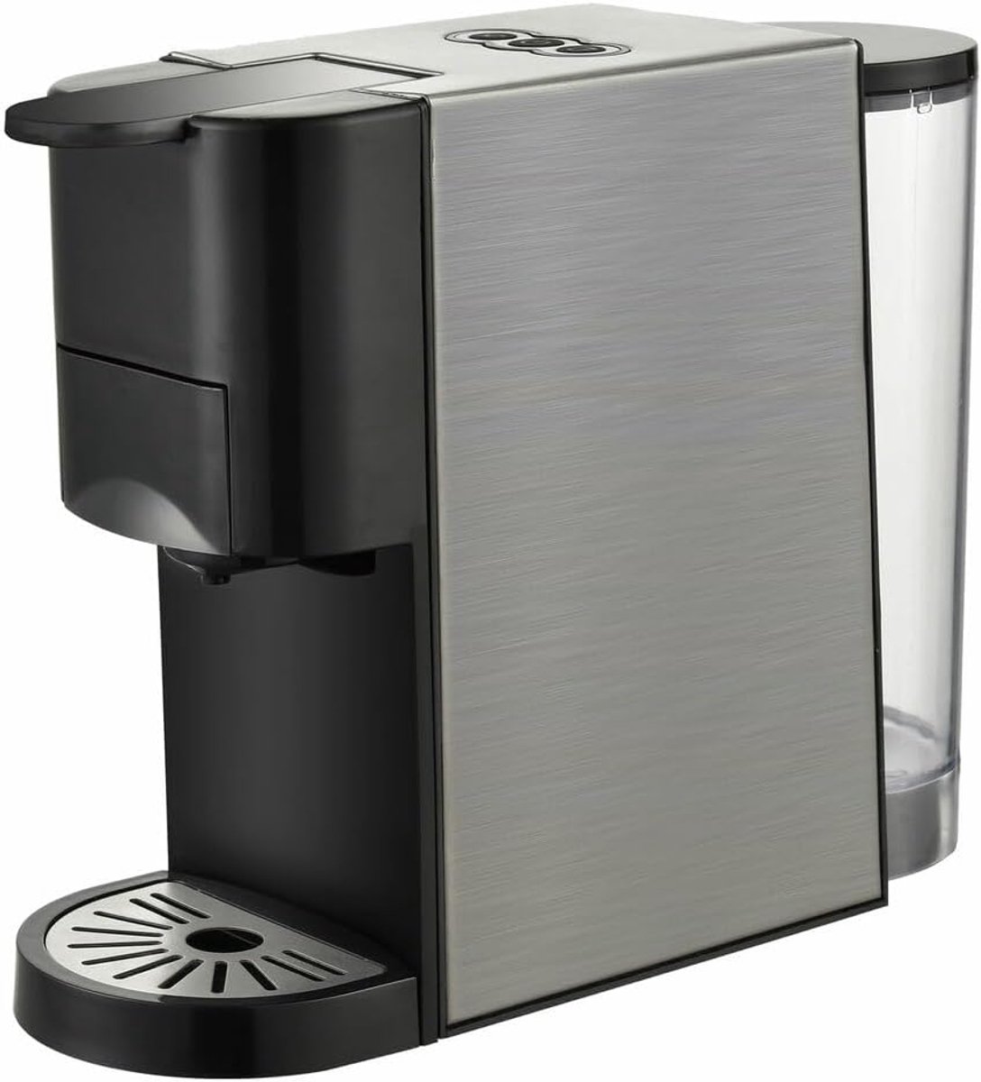 Capsule Koffiezetapparaat - Eenkopsmachine Espresso - Snel Koffie Maken - Inclusief Melkopschuimer - 348 x 288 x 313 cm - Grijs
