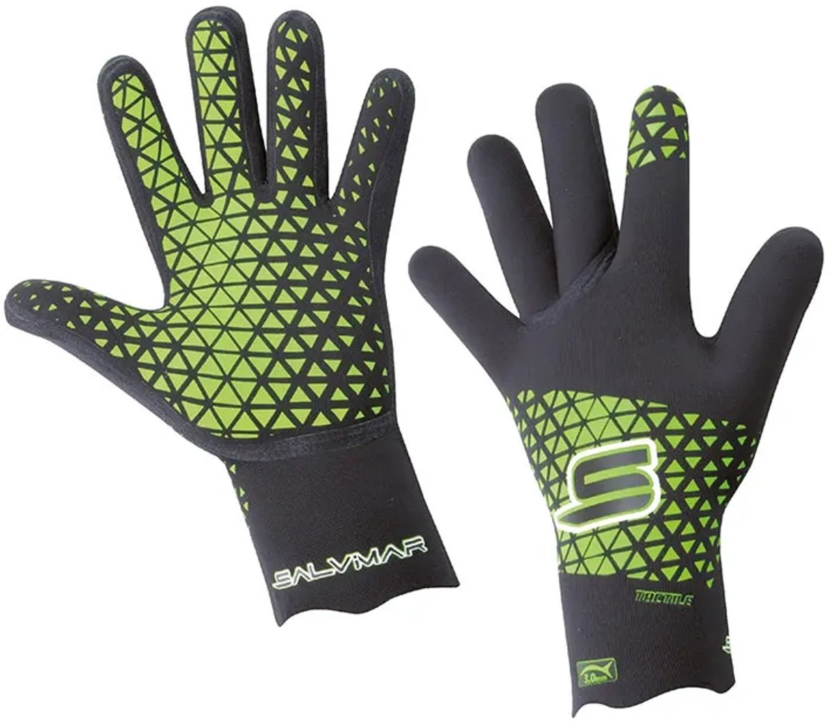 Salvimar Tactile 3 Mm Handschoenen Groen,Grijs XL