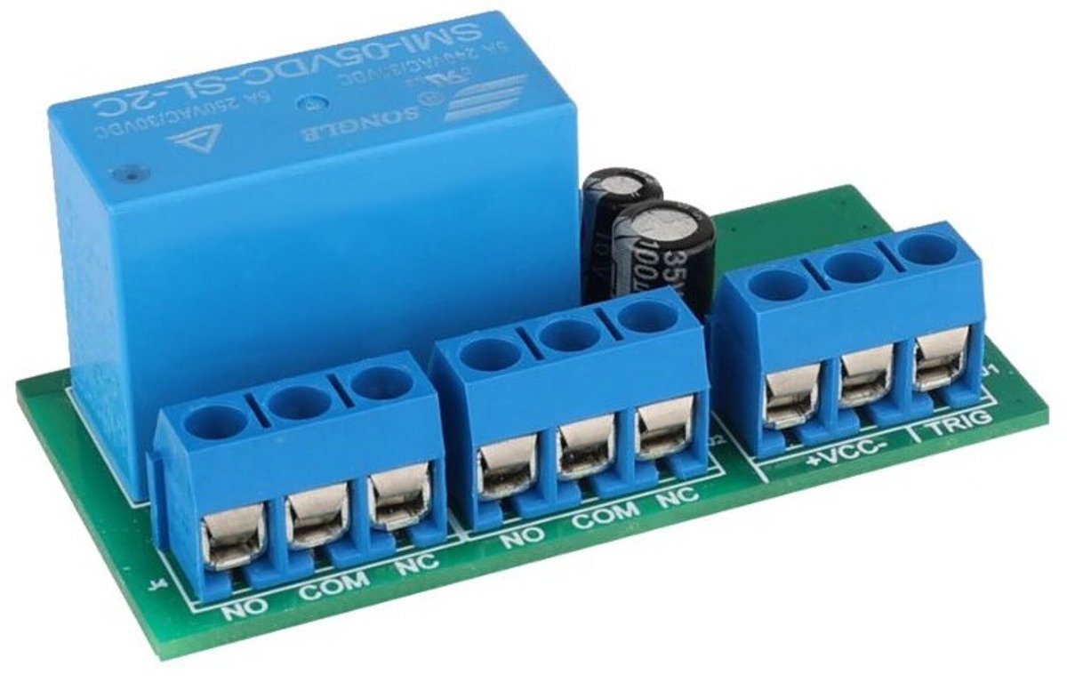 Maasland Relaismodule 12/24Vdc Met Timer