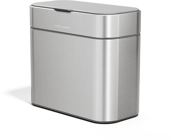 Simplehuman Compostbakje van 4 liter - Zilver - geborsteld roestvrij staal