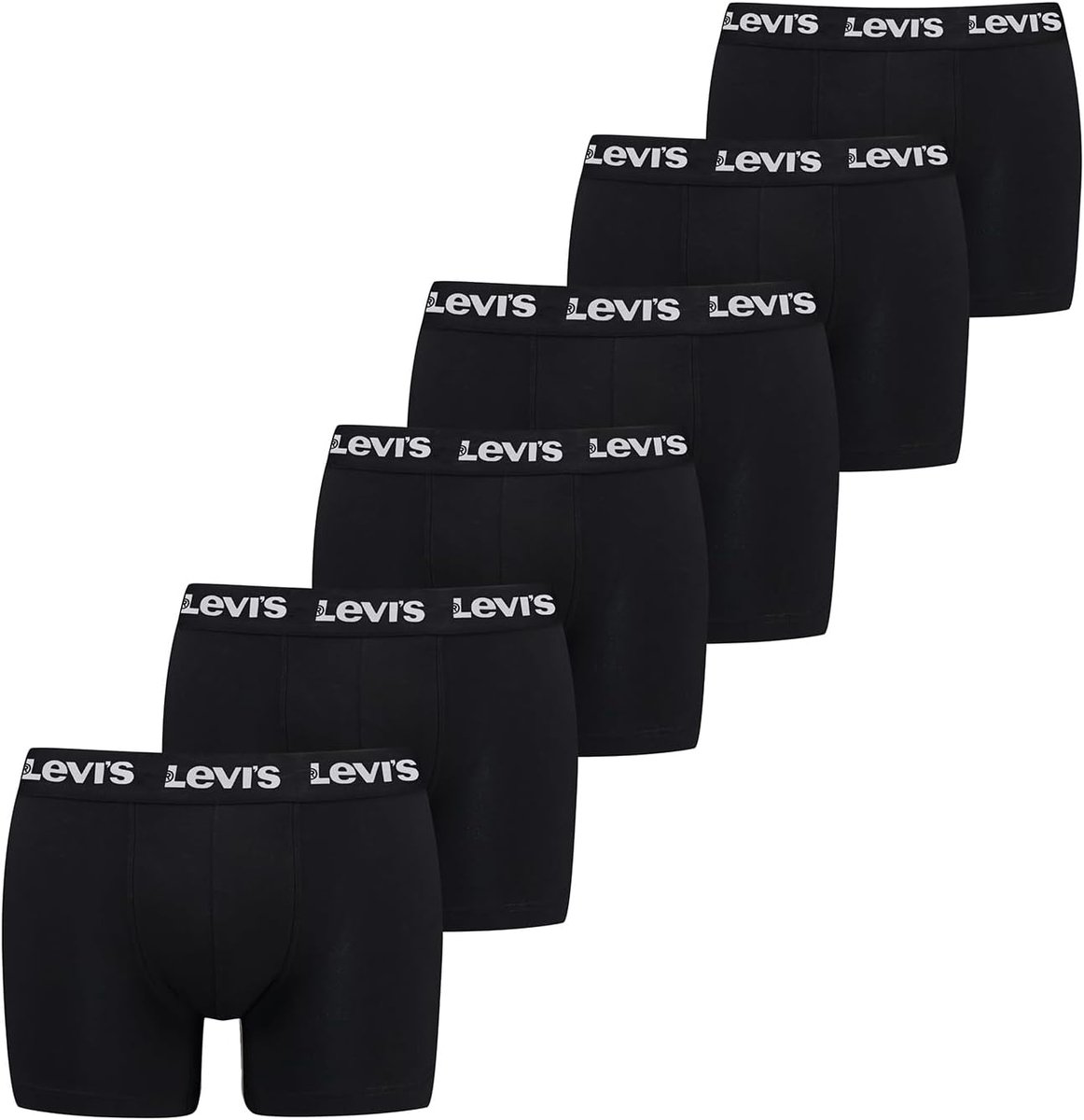 Boxer Briefs Heren - Ondergoed Set - Dagelijks Comfort - Zes Stuks Pakket - Maat L - Zwart