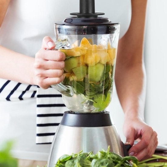 Blender Tamper - Roerstaafje Accessoire - Voedsel Bereiden - Vaatwasserbestendig - 28.5 cm Lengte - Zwart van Merkloos — afbeelding 2