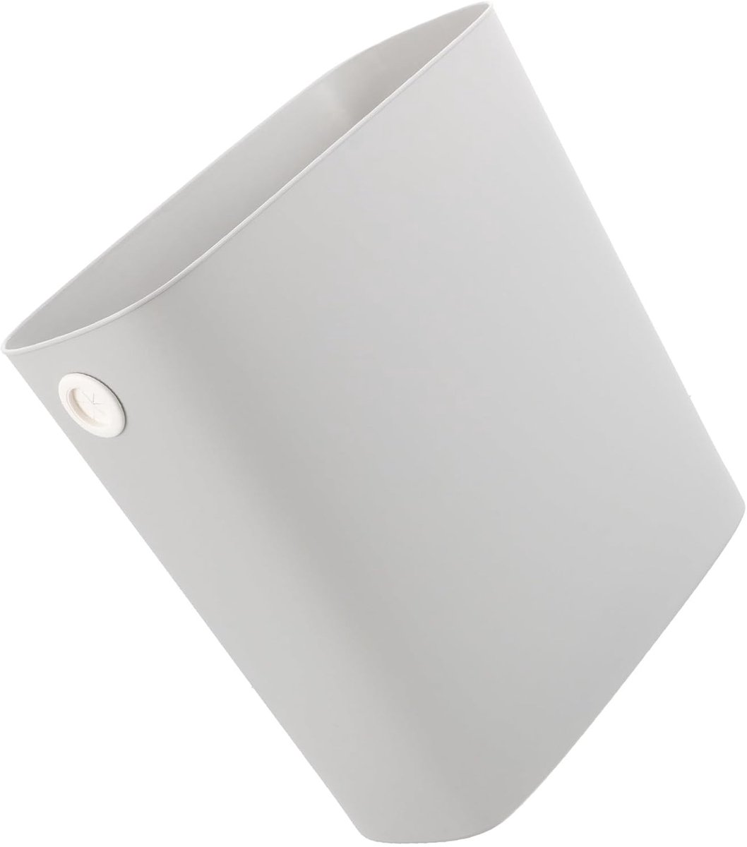 Smalle Afvalbak - Prullenbak - Ruimtebesparend - Dubbele laag - 255 x 245 x 14 cm - Lichtgrijs