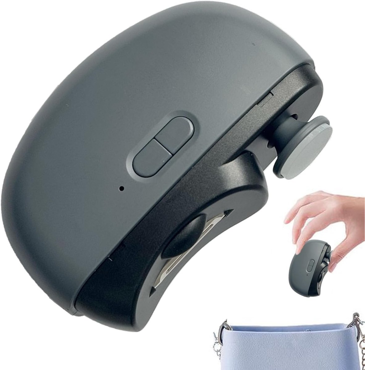 Elektrische Nagelknipper - Automatische Trimmer - Veilig Knippen - Ingebouwd Lampje - 8.5x6.8x3.3cm