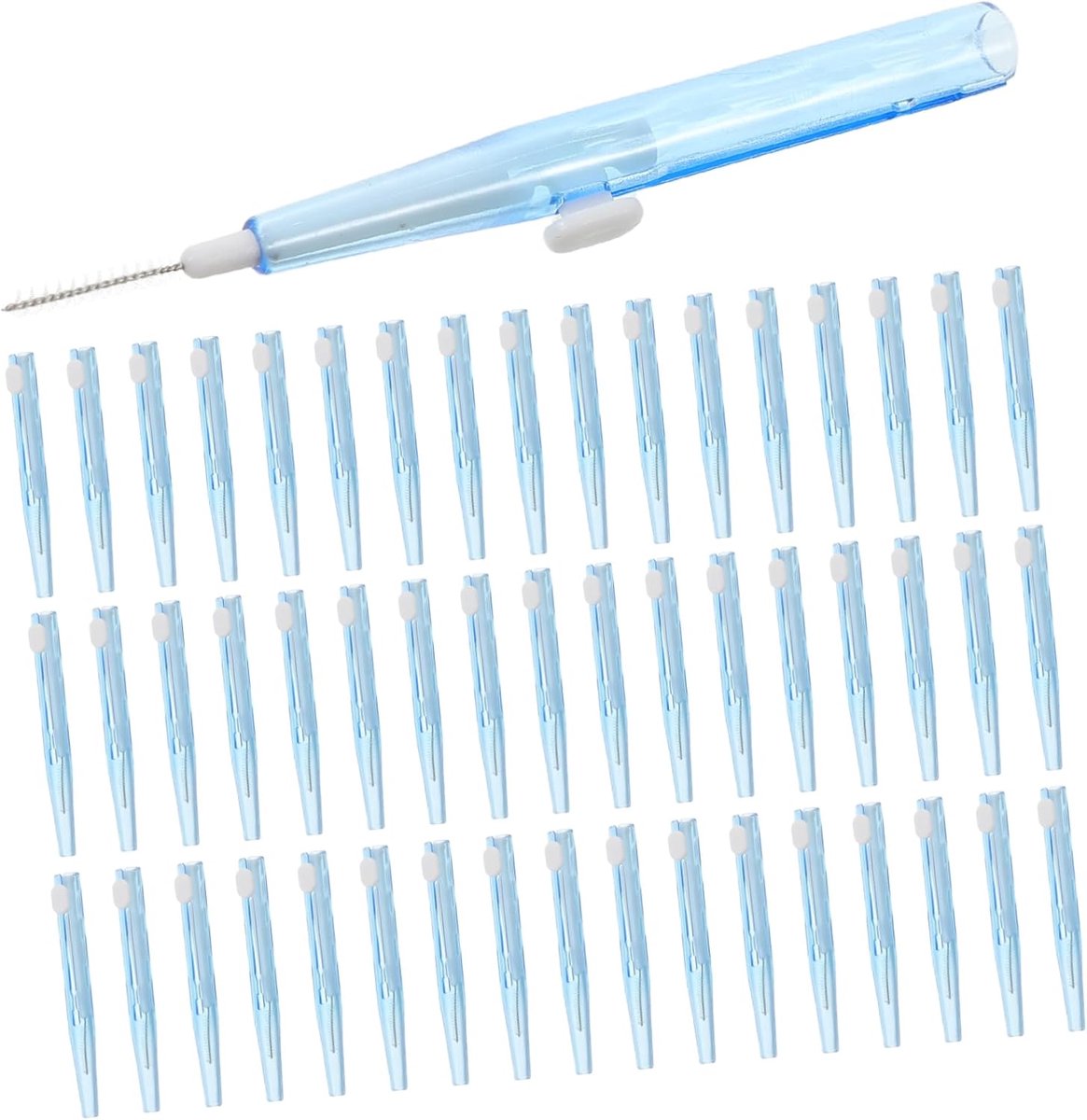 Interdentale Ragers - Mondverzorging Hulpmiddelen - Tussen Tanden Reinigen - Verstelbare Lengte - 7.2 cm - Blauw