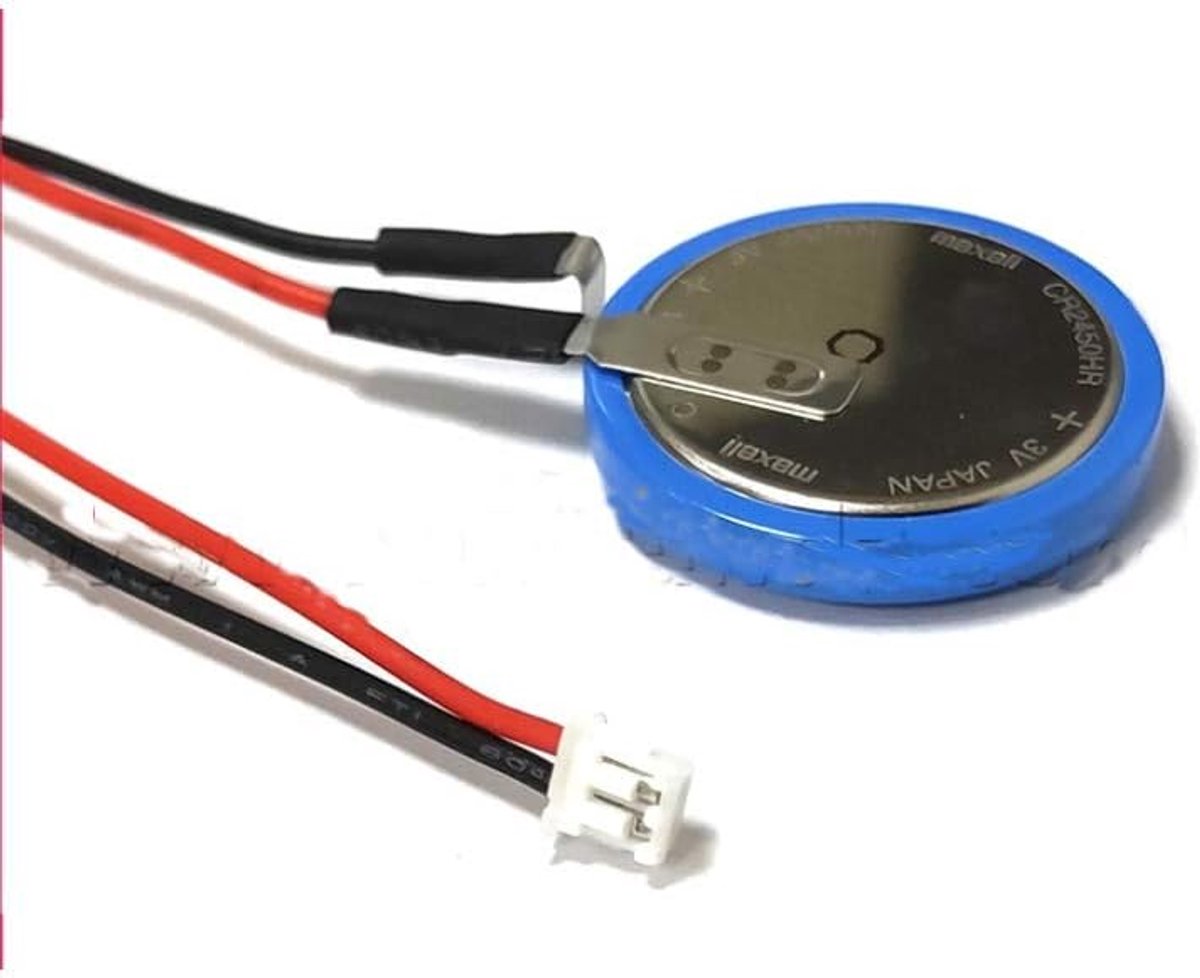 Batterij met kabel - Knoopcel batterij - Hoge temperatuur - Met kabelknop - 3 Volt