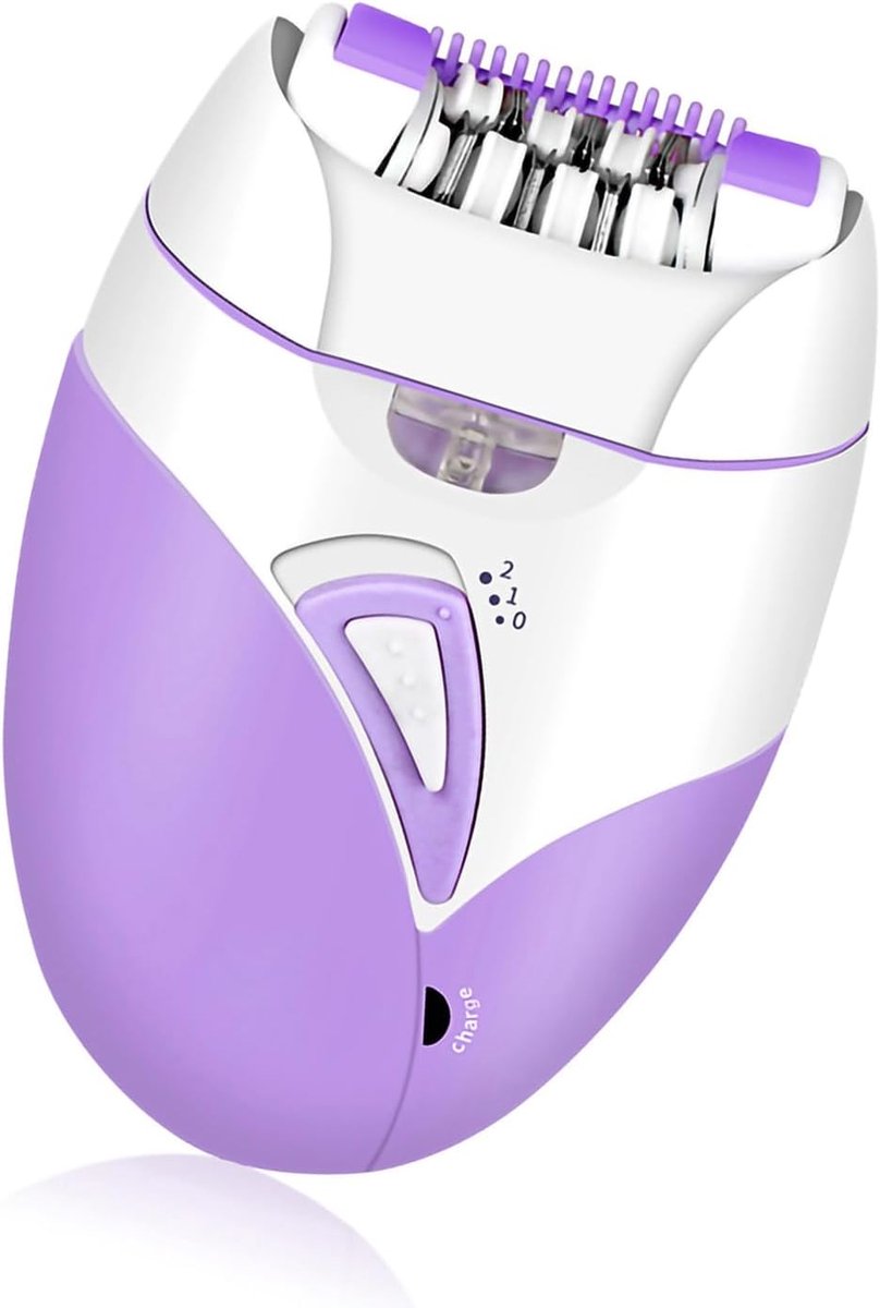 Elektrische Epilator - Ontharingsapparaat - Gladde Huid - Twee Snelheden - USB Oplaadbaar - Paars