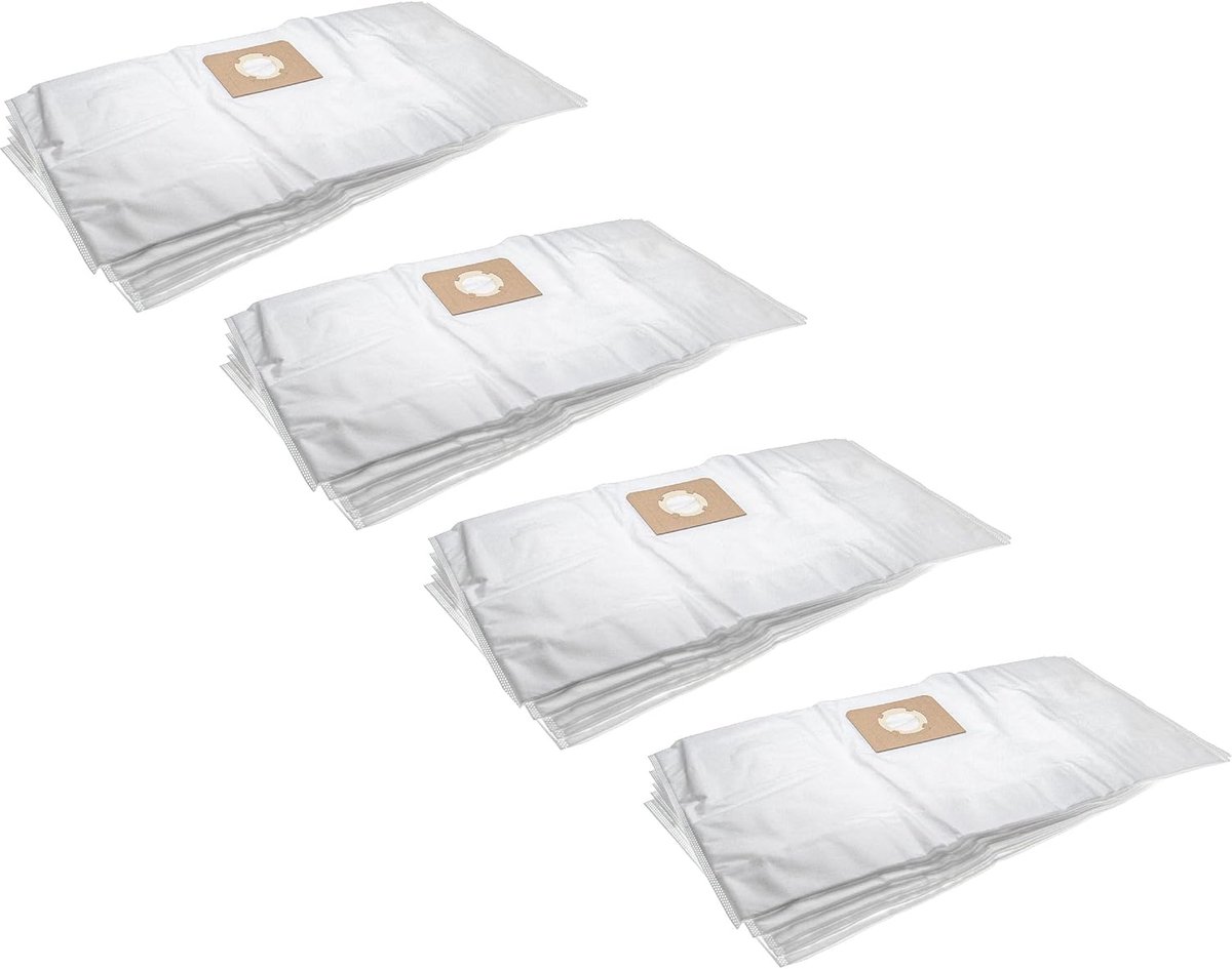 Stofzuigerzakken - Microfleece zakken - Stof opvangen - 20 stuks - 34x665cm - Wit