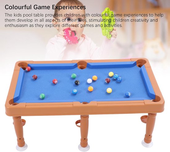 Tafelblad Pooltafel - Mini Biljartspel - Binnen Spelen - Multifunctioneel Ontwerp - 71x31x6 cm - Meerkleurig — afbeelding 5