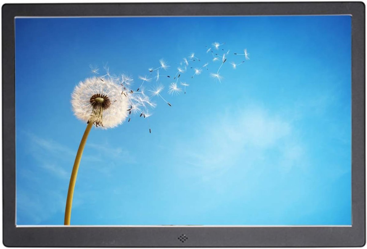 Digitale Fotolijst - Elektronisch Beeldscherm - Foto's Tonen - HD Resolutie - 154 Inch - Zwart