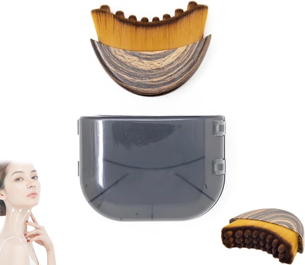 Gezichtsborstel - Lymfedrainage Stimulator - Gezichtscontouren Verbeteren - Ergonomisch Ontworpen