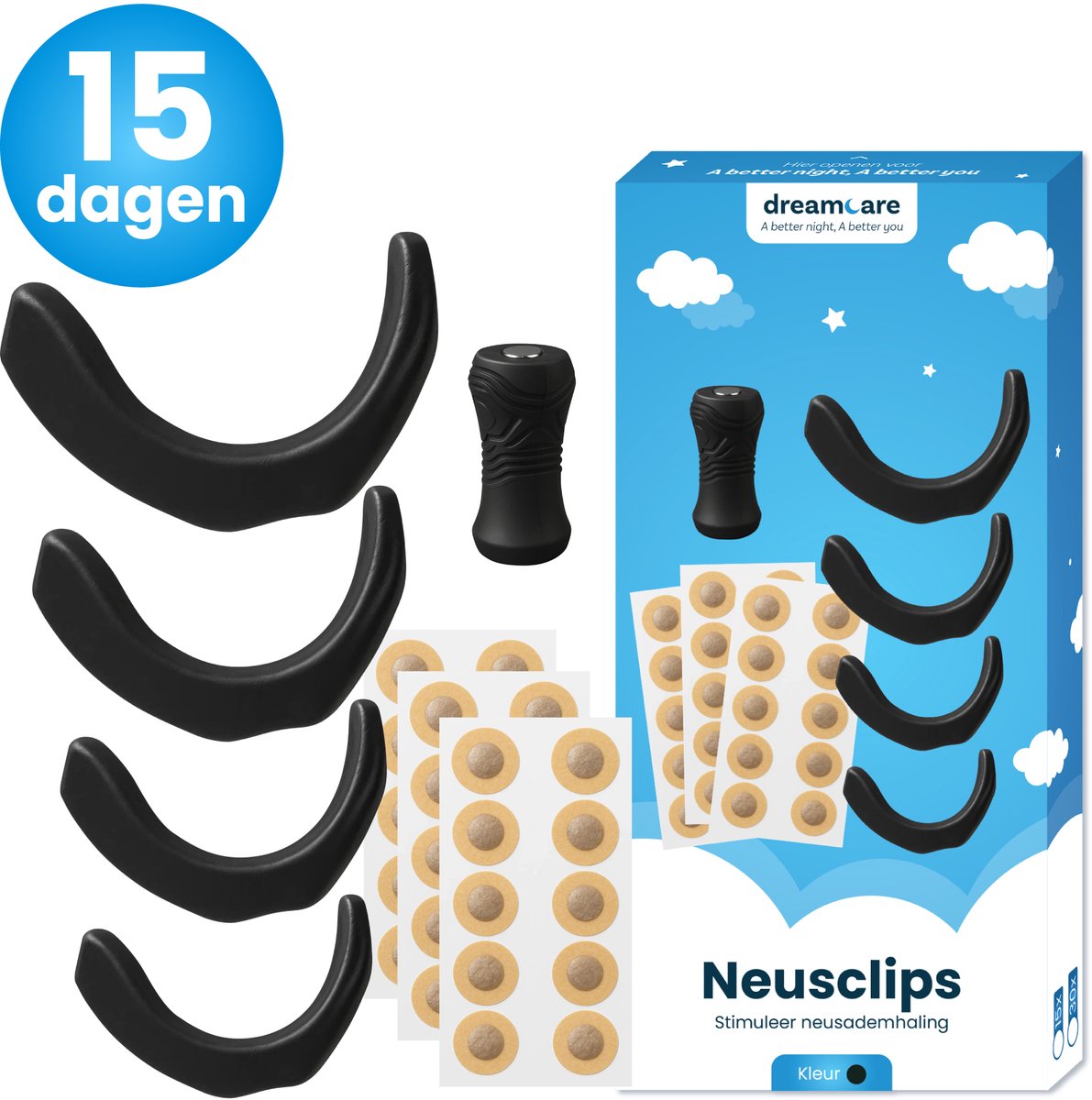 DreamCare Neusstrips Magnetisch - 15 Paar - Neusspreider - Anti Snurk - Neuspleisters