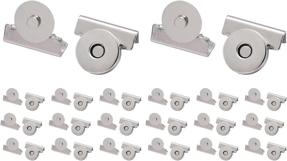 Naai Clips - Magneetsluitingen Knopen - Tassen Kleding - Naadloze Integratie - 20 Stuks