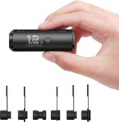 Flextail Zero Pump mini luchtpomp - Inclusief oplaadbare USB-C batterij + EXTRA BATTERIJ - Luchtbed pomp - Opblaaspomp - Diverse Opzetstukken