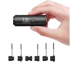 Flextail Zero Pump mini luchtpomp - Inclusief oplaadbare USB-C batterij + EXTRA BATTERIJ - Luchtbed pomp - Opblaaspomp - Diverse Opzetstukken