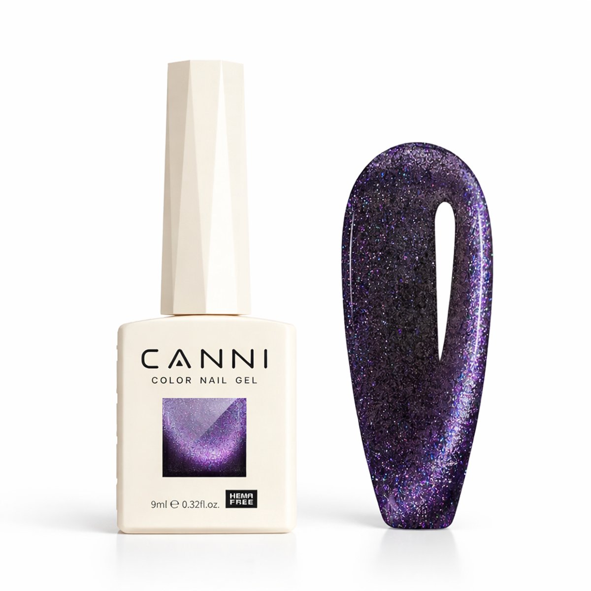Canni - Cateye gellak - 10 ml - HEMA-vrij - TPO-vrij - Cat eye gellak - Cat eye - Pink Gellac - Gellak - Cat eye nagellak - Cat eye gellak set - Gellak nagellak - Gellak set
