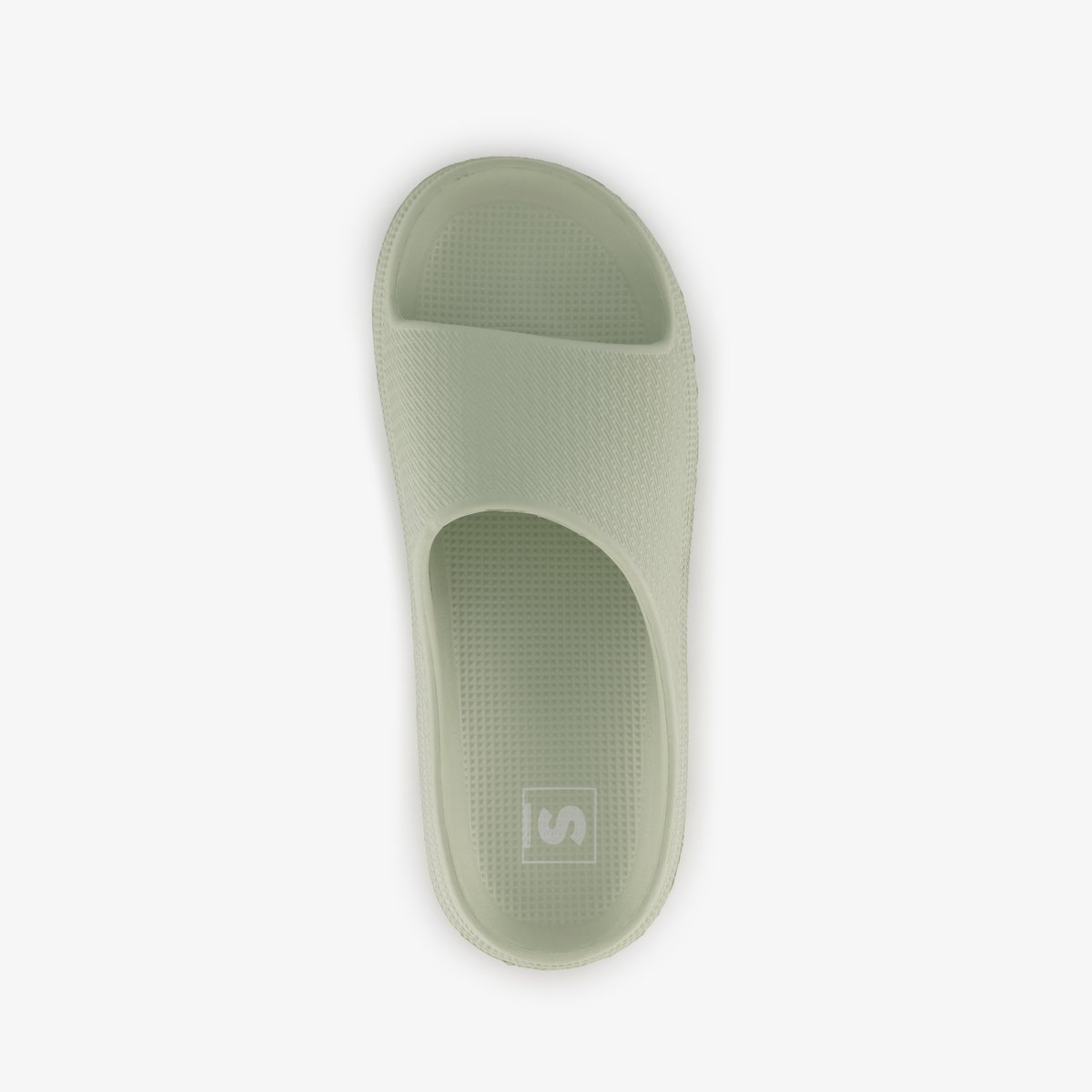 Dames badslippers saliegroen - Maat 38