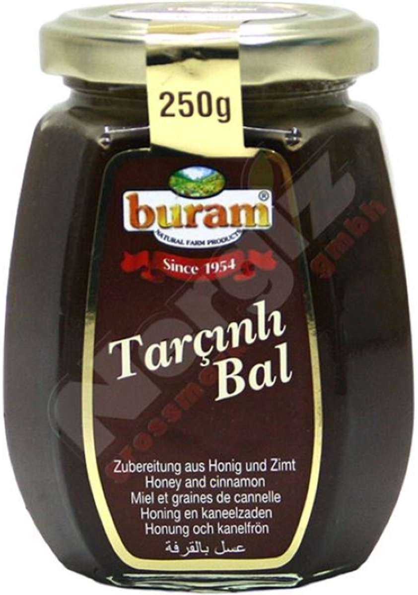 Buram Honing met Kaneel 250g | Natuurlijke Energie & Immuun Support