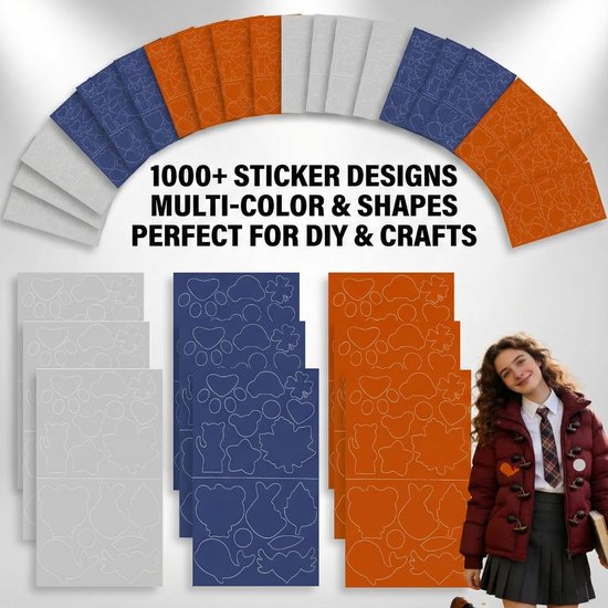 Reparatie Flicken Set - Zelfklevende Patches - Kleding en Tent Reparatie - 18 Stuks - 10 x 10 cm van Merkloos — afbeelding 3