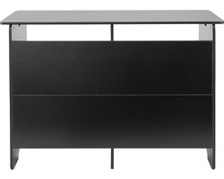 Digitale DJ Tafel - Muziek Werkstation - Muziek Produceren - Trillingsbestendig Hout - 133 x 53 x 17 cm - Zwart