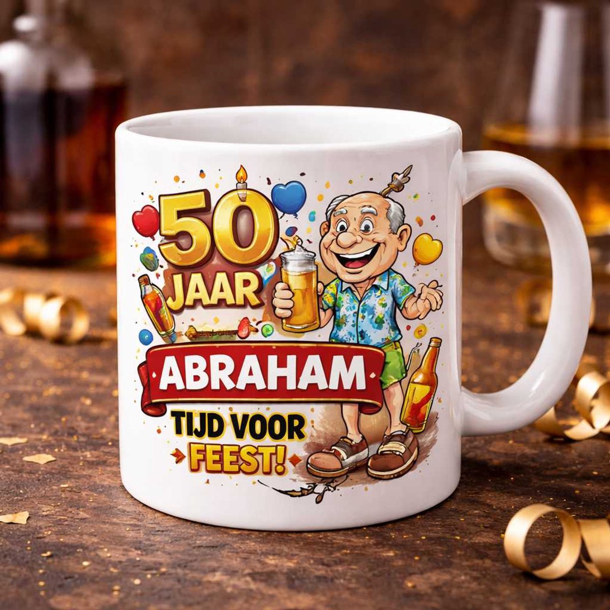 Koffiemok - 50 jaar - Abraham