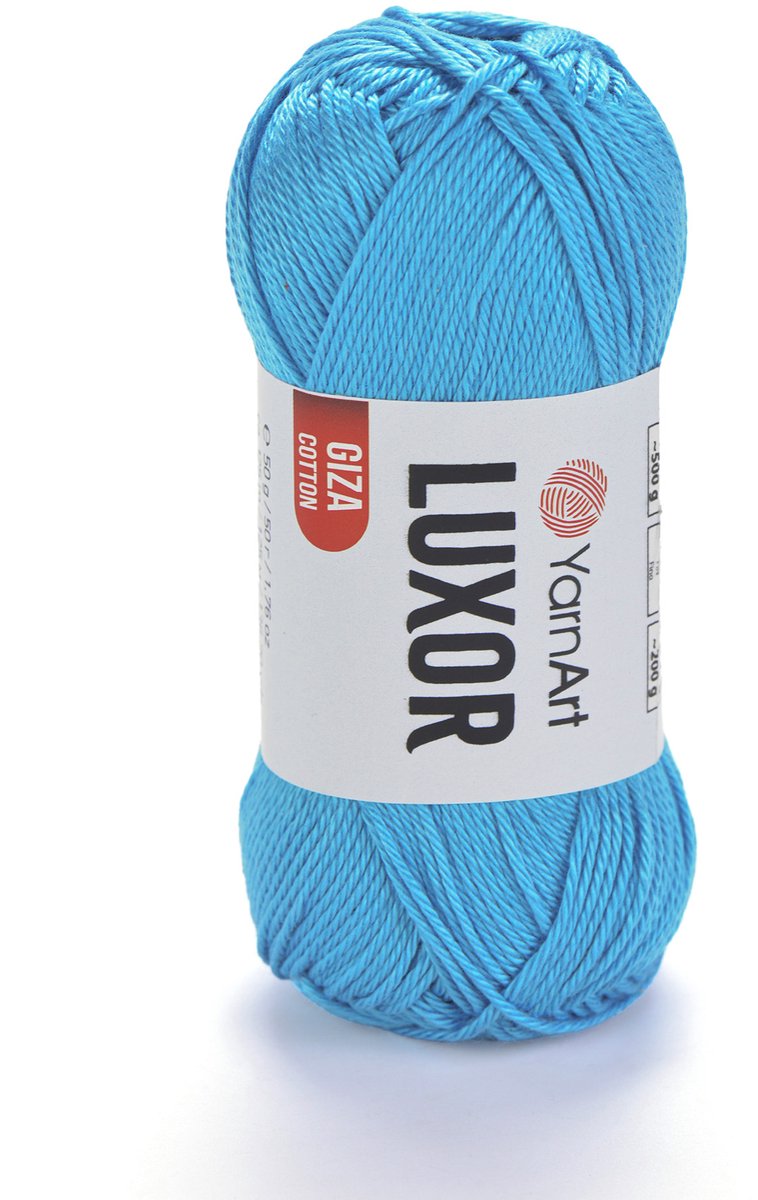YarnArt Luxor – Gemerceriseerd Katoen Garen – 50g – ±125m – Glanzend Haakgaren – Voor Kleding & Accessoires - Kleur 1241