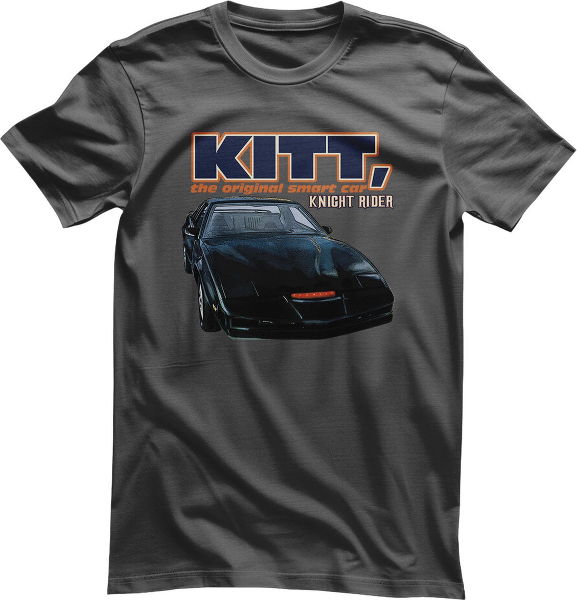 Knight Rider KITT The Original Smart Car T-shirt XL Zwart
