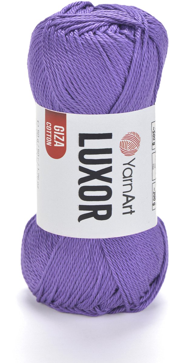 YarnArt Luxor – Gemerceriseerd Katoen Garen – 50g – ±125m – Glanzend Haakgaren – Voor Kleding & Accessoires - Kleur 1220