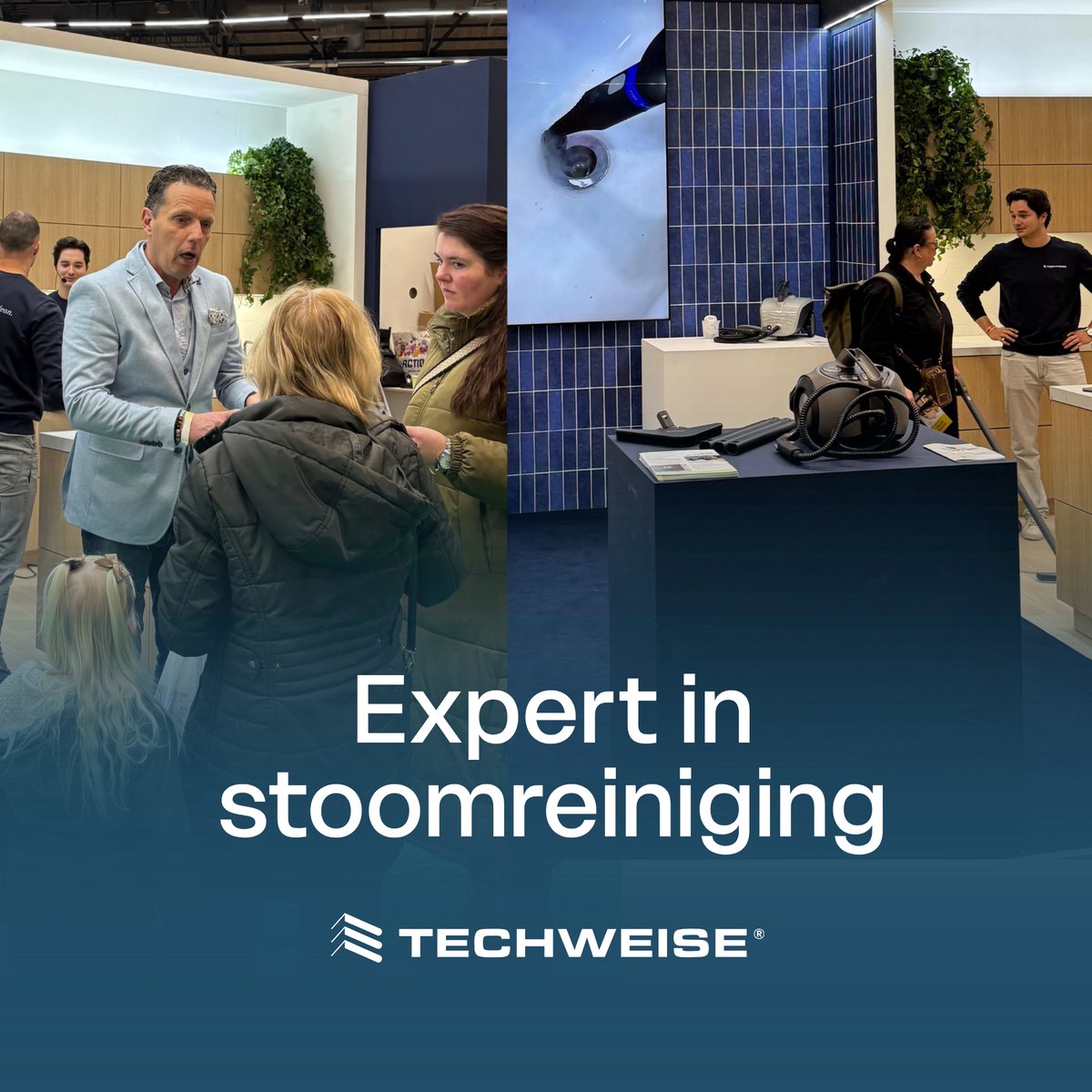 Techweise TS1 - Stoomreiniger - 3,6 bar 1500W - 26 accessoires - Vloer, badkamer en meer - 40 min stomen thumbnail 2
