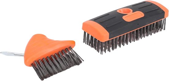 Onkruidborstel Set - Staaldraad Gereedschap - Oprit Schoonmaken - Verstelbare Lange Handgreep - Tot 1175mm Lengte - Zwart Grijs van Merkloos	 — afbeelding 5