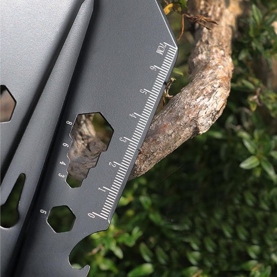 Handige Graafschep - Multifunctioneel Gereedschap - Outdoor Avonturen - 9-in-1 Functies - 27 x 8.3 cm - Zwart — afbeelding 5