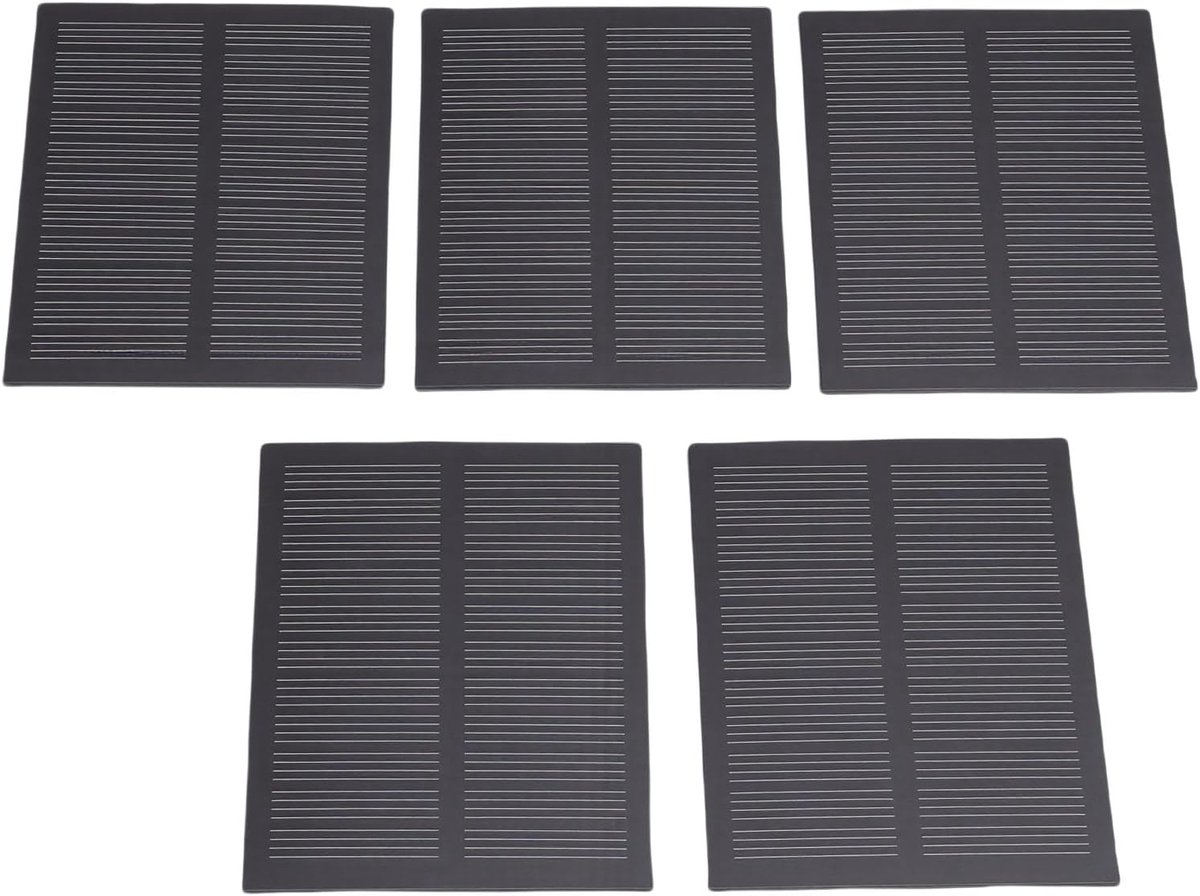 Zonnecelpaneel Set - Monokristallijn Paneel - Kleine Energieprojecten - Hoge Conversie - 76x60 Mm