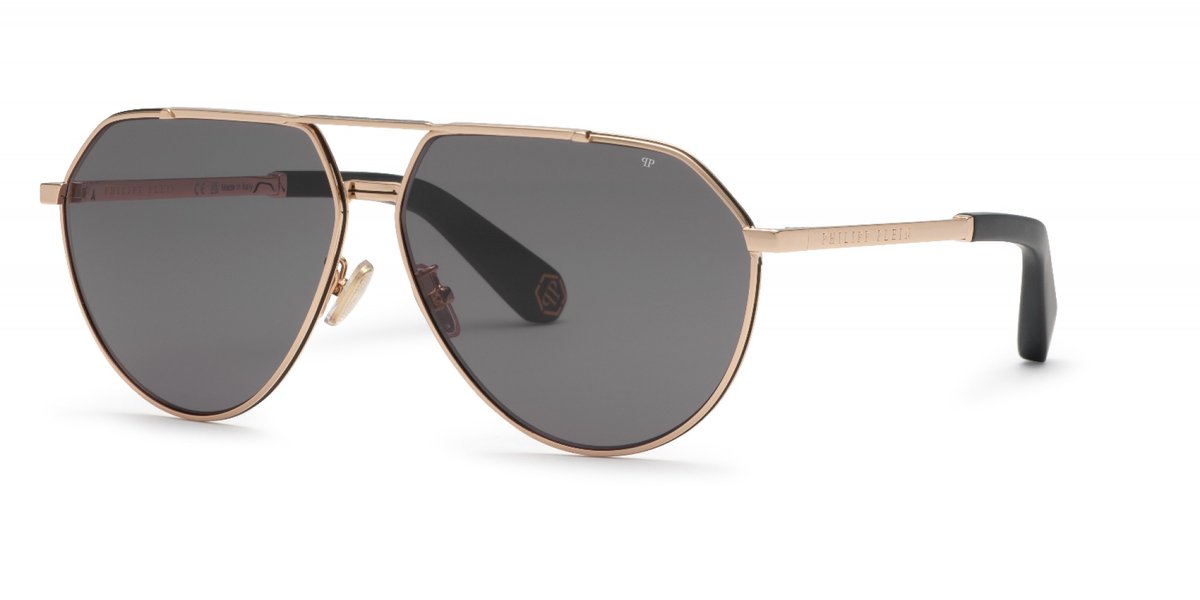 Philipp Plein SPP007V Oro rose' lucido c/parti nero semilucido 64/12/145 MAN Zonnebrillen