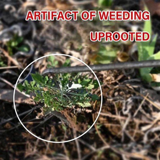 Onkruid Wieden Artefact - Wortel Trekker Schoffel - Tuin Onderhoud - Mangaan Staal Gesmeed - 109 Gram - Ijzeren Handvat van Merkloos	 — afbeelding 3