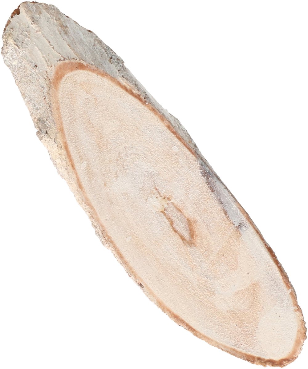 Othmar Decorations decoratie boomschijven - 40x st - wit - 10-12 cm