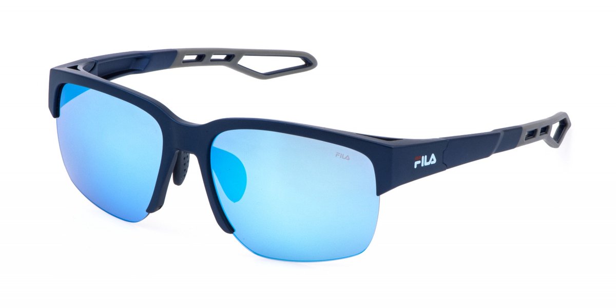 Fila SFIA06 Blu metallizzato opaco 60/16/130 MAN Zonnebrillen