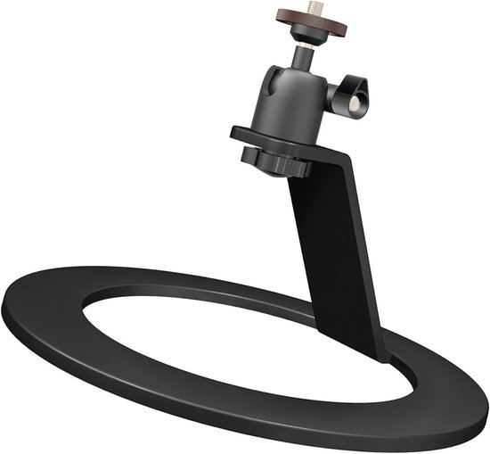 Projectorstandaard 360° verstelbaar, metalen houder met antislip, 19,8 cm basis voor home cinema en presentaties