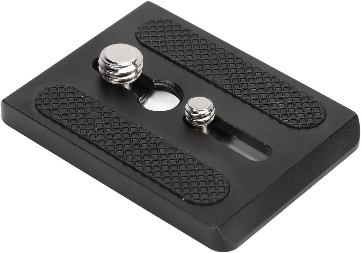 Snelkoppelingsplaat Camera - Universele Plaat - Statief Bevestiging - Dubbele Schroefdraad - 62x45mm
