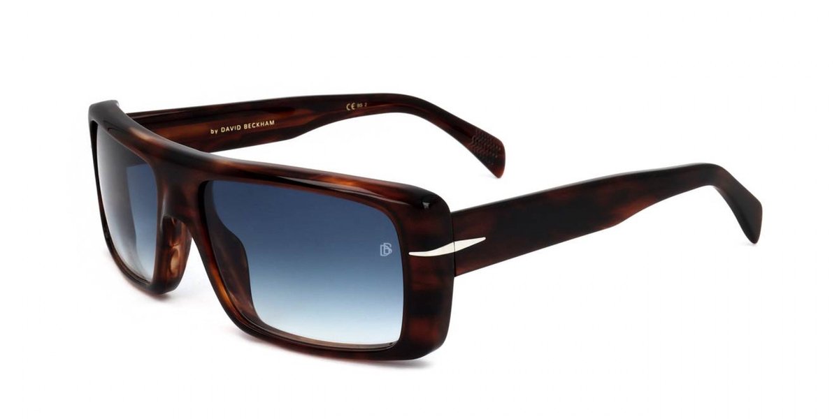David Beckham DB 7063/S Brown horn 58/16/140 MAN Zonnebrillen