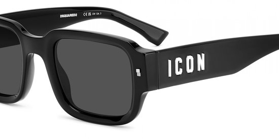Dsquared2 ICON 0009/S Black 50/23/145 MAN Zonnebrillen — afbeelding 4