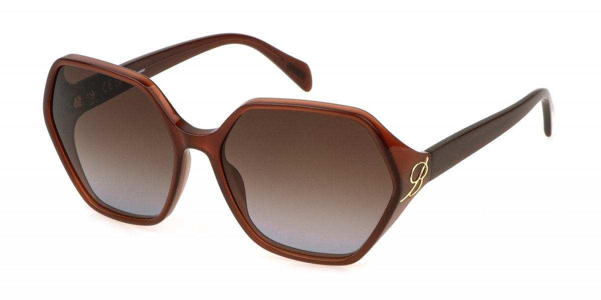 Blumarine SBM861 Marrone opalino lucido 62/17/135 WOMAN Zonnebrillen