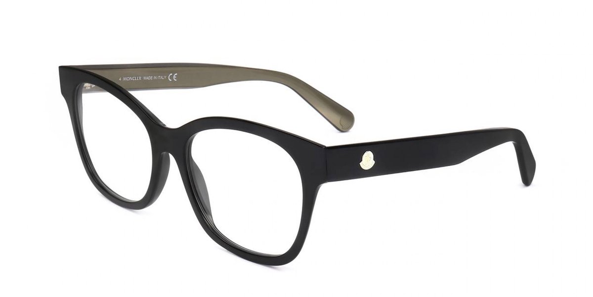 Moncler ML5133 Shiny black 55/17/140 WOMAN Brilmonturen
