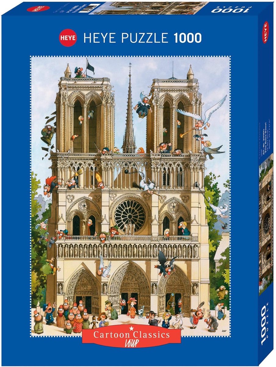 Puzzel 1000 Stukjes - Uitdagende Puzzel - Ontspannend Tijdverdrijf - Gedetailleerd Cartoon Ontwerp - 70x50cm - Silver
