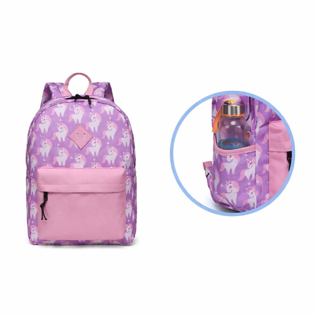 Tanou Ademende Basisschooltas voor Meisjes van 7 tot 10 Jaar, Waterdicht Nylon Tas met Hanger