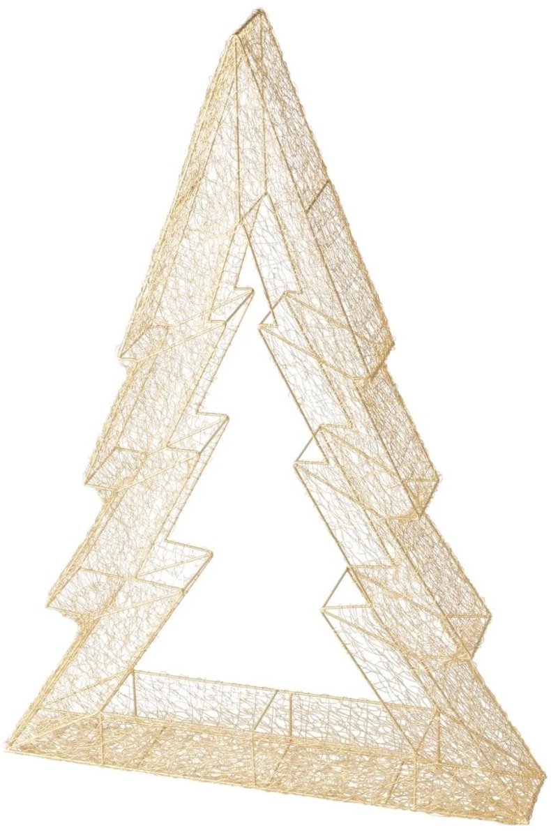Kerstboom goud - metaal - 116,5 cm hoog