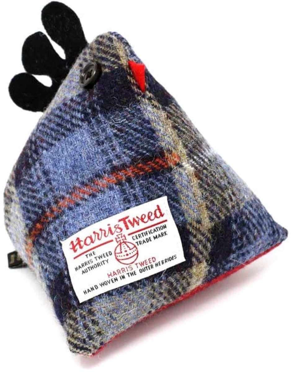 Deurstopper Kip Mackenzie - Harris Tweed - Handgemaakt - Caroline Wolfe Murray Scotland