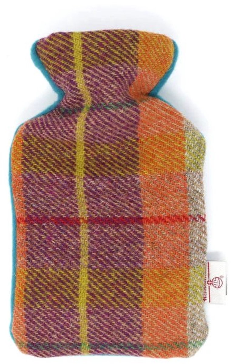 Kruik Paars Oranje - 500 ml - Harris tweed - Handgemaakt in Schotland - Caroline Wolfe Murray