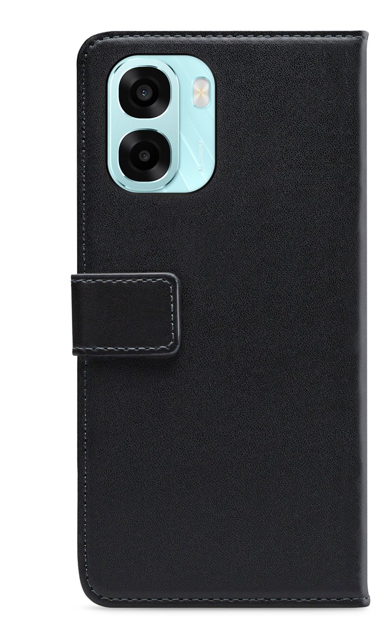 Mobilize Telefoonhoesje geschikt voor OPPO A6x Hoesje | Mobilize Classic Gelly Wallet Bookcase Portemonnee | Pasjeshouder voor 2 Pasjes | Telefoonhoesje voor Pinpas / OV Kaart / Rijbewijs - Zwart